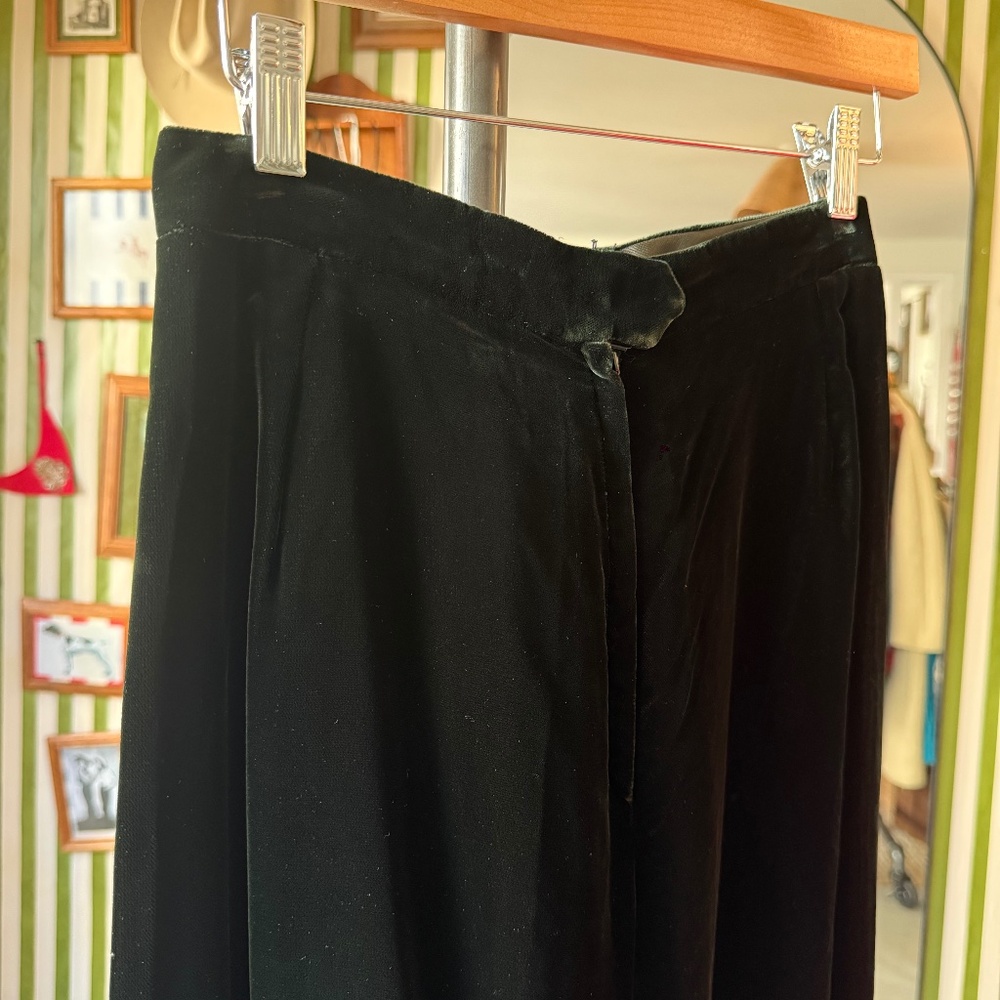 Vintage Green Velvet Slacks